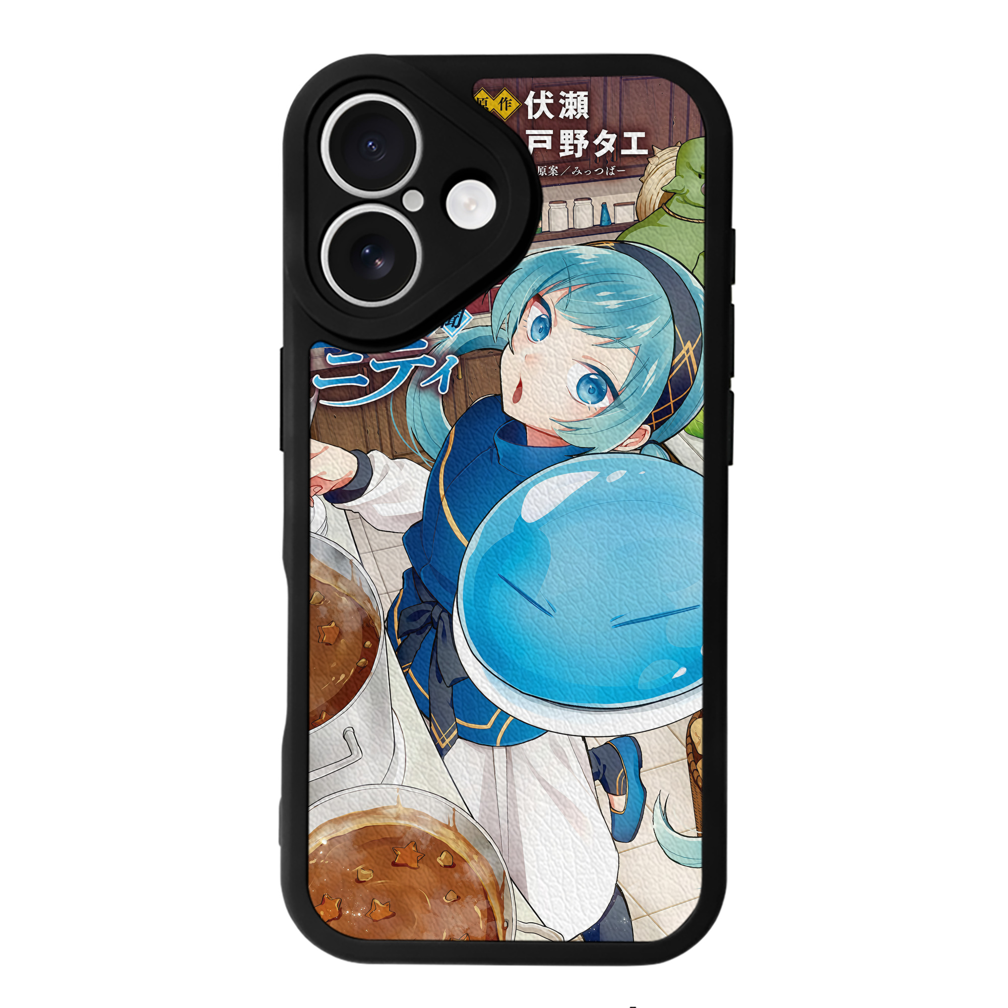 （画像用） 転スラ Regarding Reincarnated to Slime 【iPhone 16シリーズ対応】シリコンスマホケース（レザー調） 材質：シリコン
